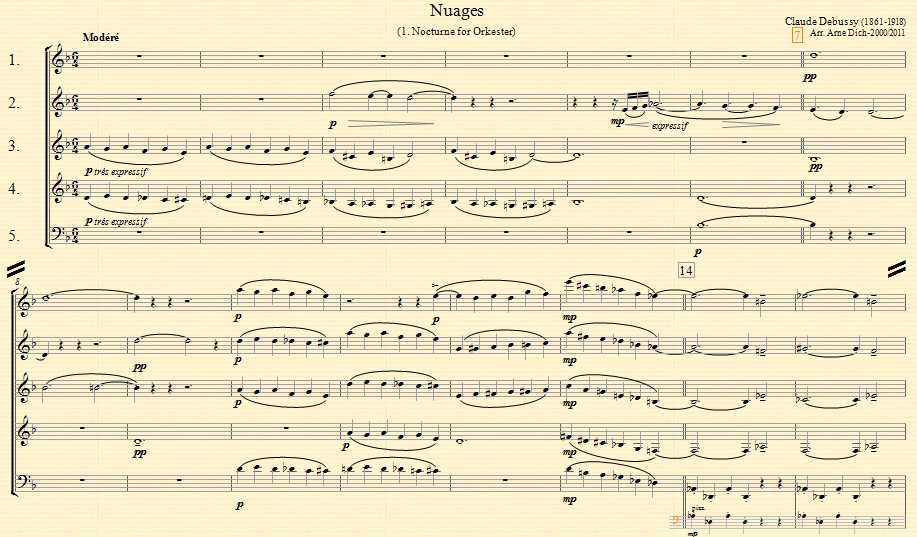 Debussy Nuages www.dichmusik.dk